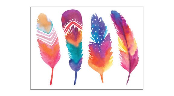 Tatouage mini plumes