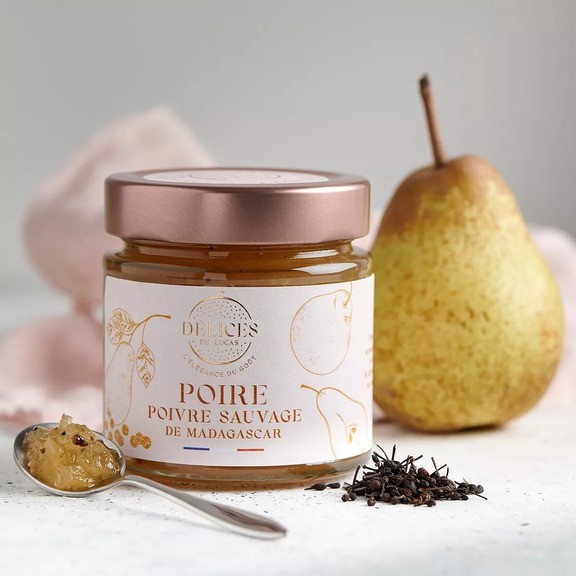 Confiture "Poire poivre sauvage de Madagascar"
