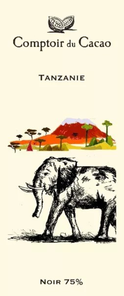 Tablette "Tanzanie" chocolat noir