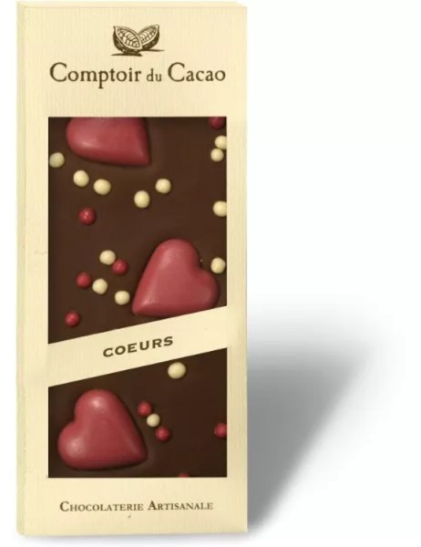 Tablette "Cœur" chocolat au lait