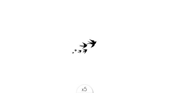 Tatouage Envolée d'oiseaux