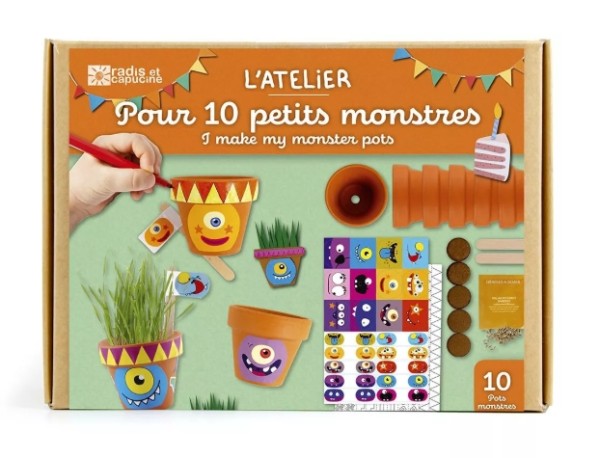 Coffret anniversaire 10 pots monstres
