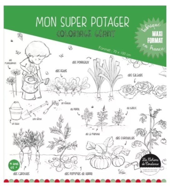 Coloriage géant - Potager