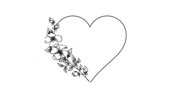 Tatouage Cœur noir
