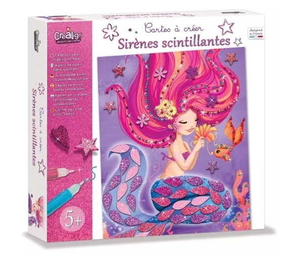 Carte à créer - sirènes scintillantes
