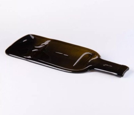 Plate bouteille brune