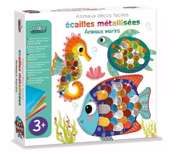 Ecailles métalisées animaux marins