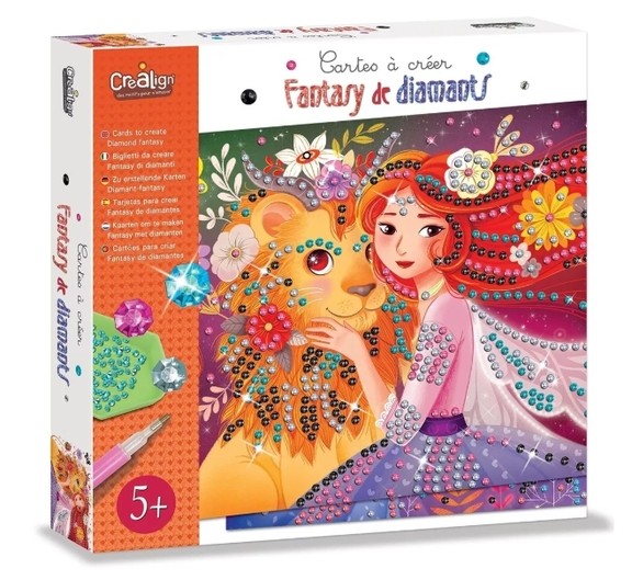 Carte à créer - fantaisy de diamants