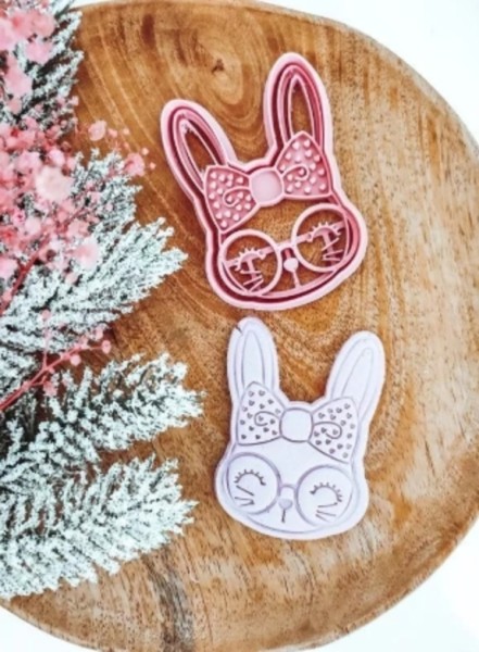 Emporte pièce - Lapin lunettes