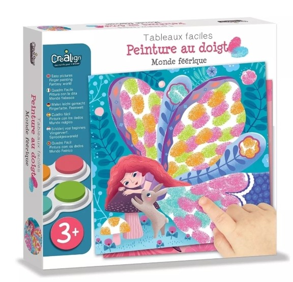 Peinture aux doigts monde féerique