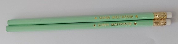 Crayons maîtresse "vert"