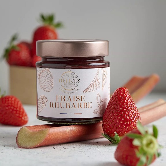Confiture " Fraise rhubarbe"