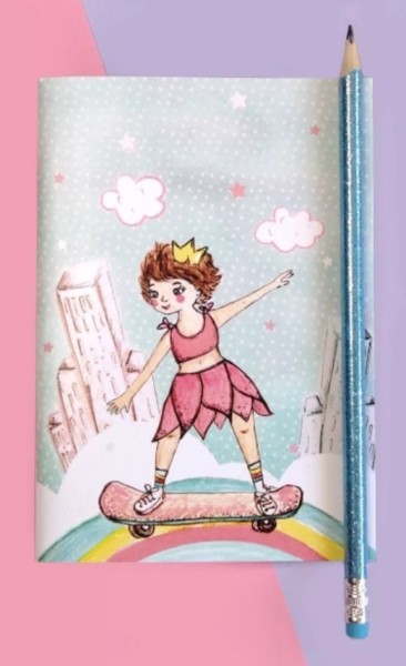 Petit carnet - Skateuse