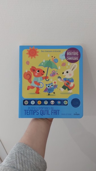 Livre sonore - Petites comptines du temps qu'il fait