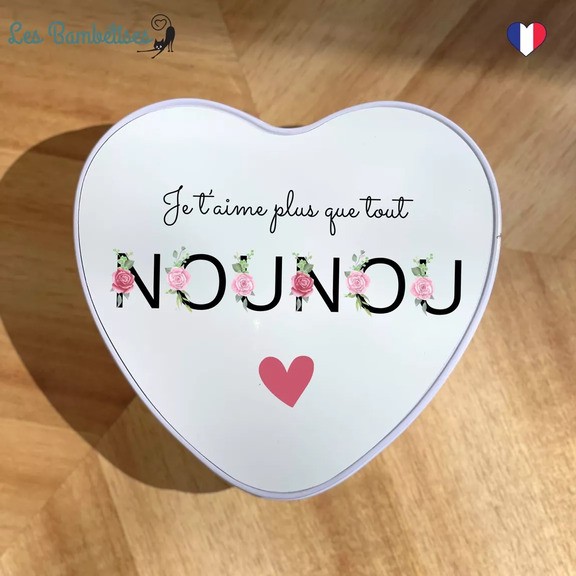 Boite métal Cœur Nounou