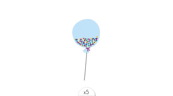 Tatouage Ballon bleu