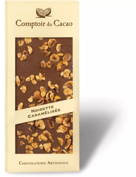 Tablette "Noisettes caramélisées" chocolat au lait