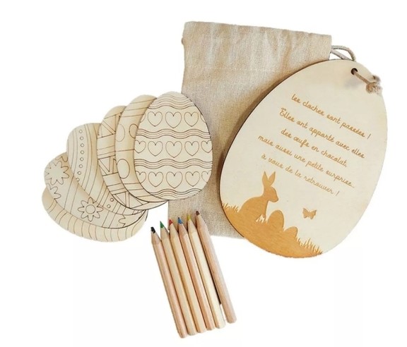 Kit 6 Œufs à colorier