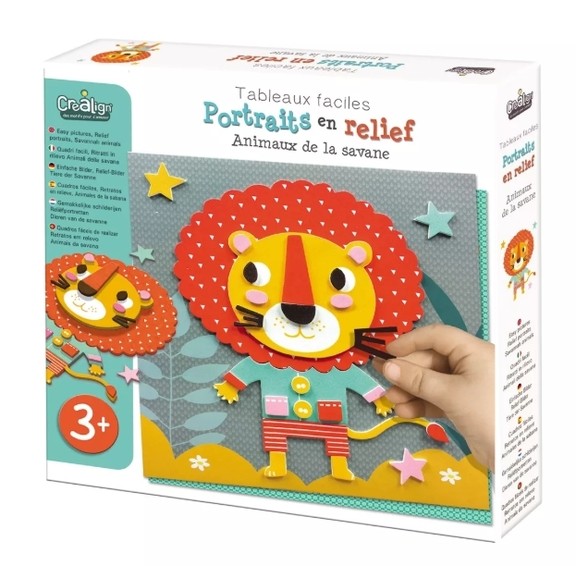 Portrait relief - animaux de la savane