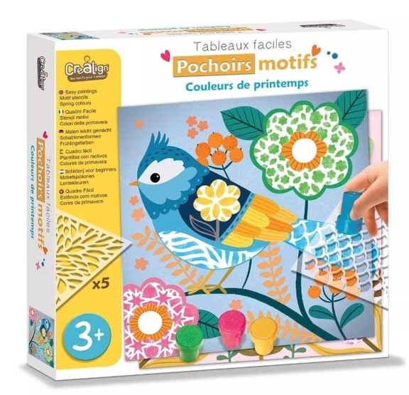 Pochoirs motifs - couleurs de printemps