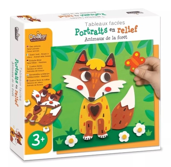 Portrait relief - animaux de la forêt