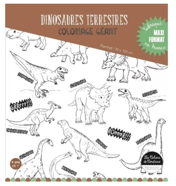 Coloriage géant - Dinosaure