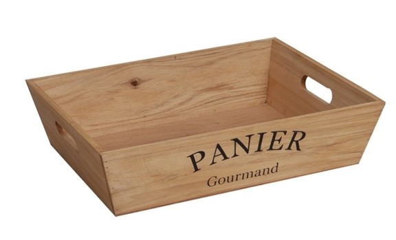 Corbeille panier en bois