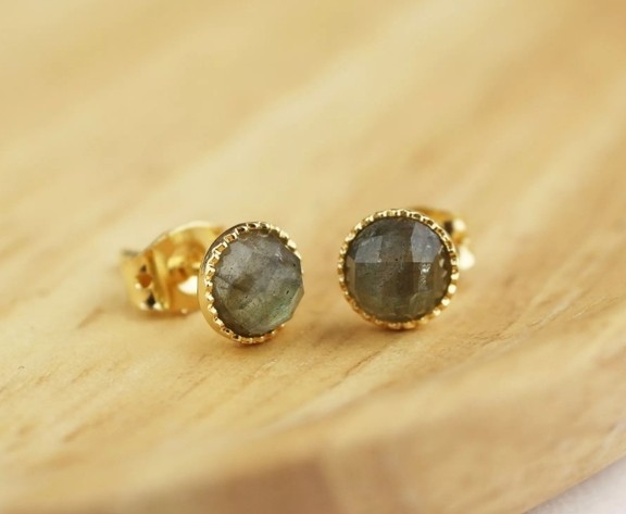 Boucles d'oreilles LABRADORITE