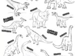 Coloriage géant - Dinosaure