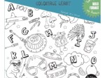 Coloriage geant - Abécédaire