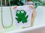 Serviette magique grenouille