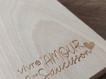 Petite planche - Vivre d'amour et de saucisson