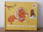 Livre à toucher - Les animaux de la savane