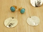 Boucles d'oreilles Puce AMAZONITE