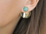 Boucles d'oreilles Puce AMAZONITE