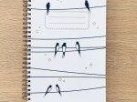 Carnet spirale Les hirondelles