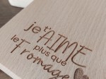 Petite planche - Je t'aime plus que le fromage